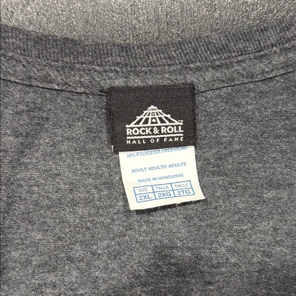 Rock and Roll Hall of Fame Grey T-Shirt with Skull Logo - 2XL - Picture 2 of 7